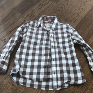 Mini Boden size 4-5 Brown/white check